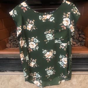 Alice Blue Women’s Green Floral Blouse